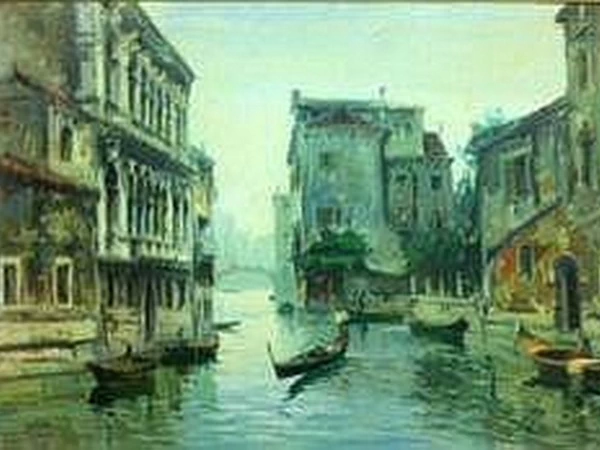 1886-Corrado Padovani - Vista di Venezia